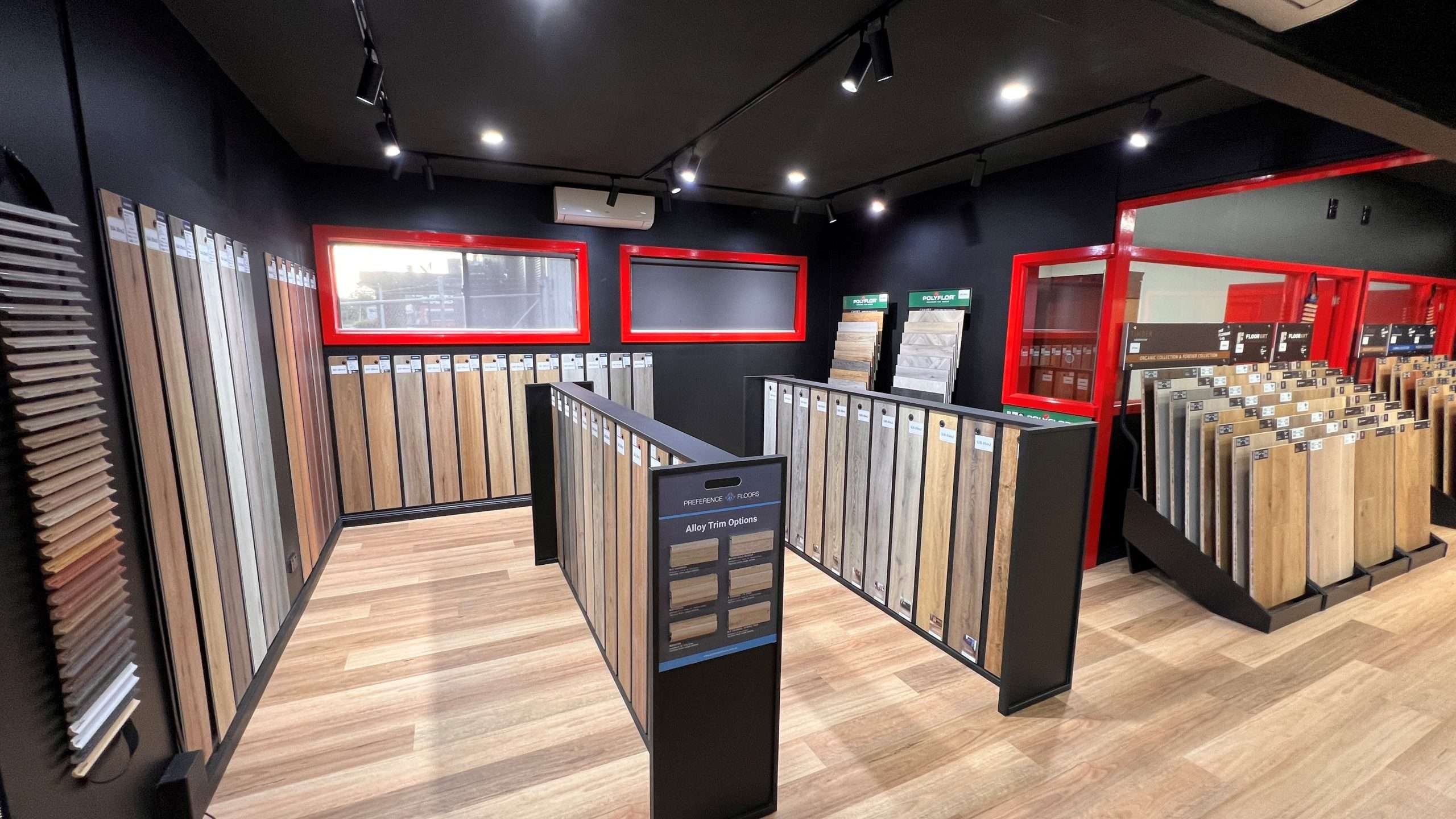 modern premium showroom display